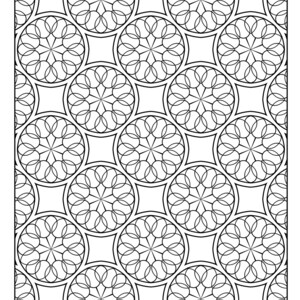 Set of 33 Printable Coloring Pages With Geometric Designs, Kids and ...