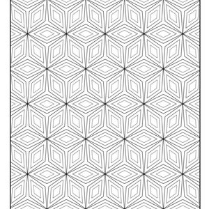 幾何学模様の印刷可能な塗り絵33ページセット、子供と大人向けの塗り絵、パターン、リラックスできるアクティビティ、ストレス解消Vol.6