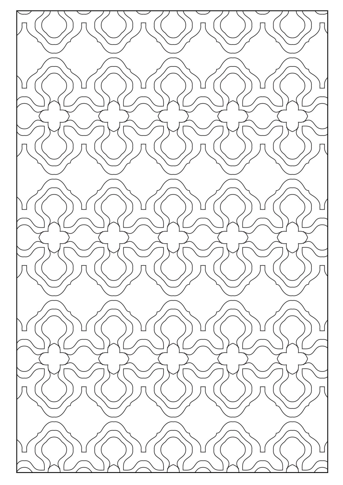 Set of 33 Printable Coloring Pages With Geometric Designs, Kids and ...