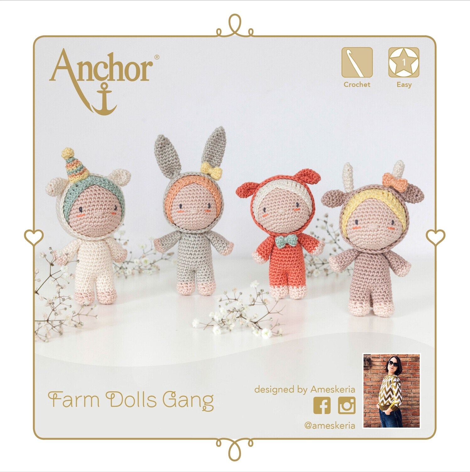 Anchor Amigurumi - Farm Dolls Gang Crochet Kit