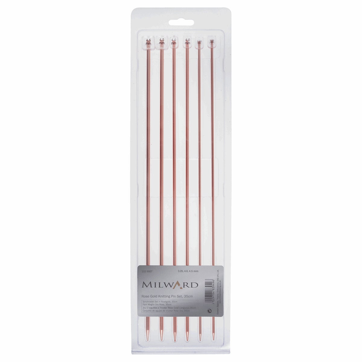 Milward Rose Gold Knit Pin Set Milward Rose Gold Knit Pin Set