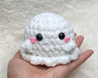Ghost Crochet Pattern PDF: Beginner Amigurumi Plush Toy (Instant Download)