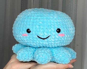 Crochet Jumbo Octopus Pattern: Amigurumi Stuffed Animal Tutorial (PDF Download)