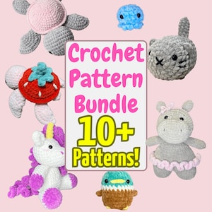 Amigurumi Häkelanleitungen-Bundle: 10+ Häkelanleitungen (PDF Download)