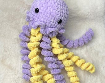 No Sew Amigurumi Jellyfish Crochet Pattern, Plush Toy Tutorial (PDF Pattern)