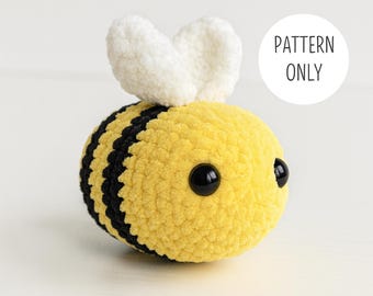 Crochet Bumblebee Amigurumi Pattern: Easy Beginner Plushie (PDF Download)