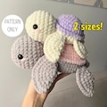 Amigurumi Turtle Crochet Pattern BUNDLE: Small & Medium (PDF Download)