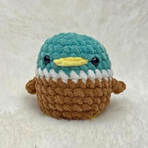 Patrón de pato a crochet: Peluche amigurumi (Descargar PDF)