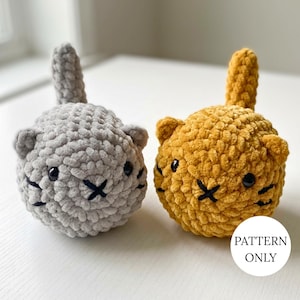 Loaf Cat Crochet Pattern, Amigurumi Plush PDF, Easy Tutorial, Beginner Friendly, Stuffed Animal, Instant Download