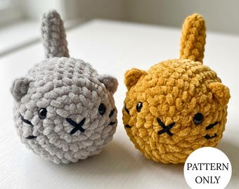Loaf Cat Crochet Pattern, Amigurumi Plush PDF, Beginner Friendly Tutorial (Instant Download)
