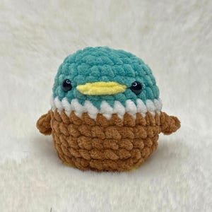 Patrón de pato a crochet: Peluche amigurumi (Descargar PDF)