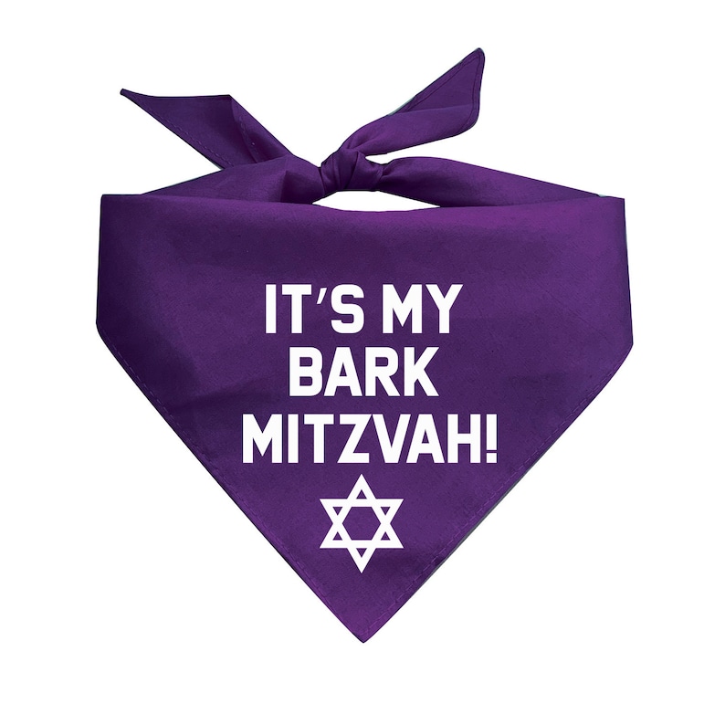 It's My Bark Mitzvah Triangle Dog Bandana image 7