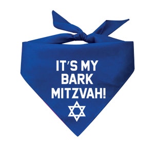 It's My Bark Mitzvah Triangle Dog Bandana image 9