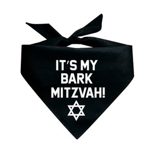 It's My Bark Mitzvah Triangle Dog Bandana image 2