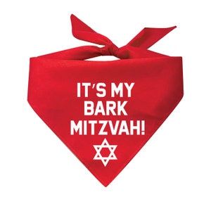 It's My Bark Mitzvah Triangle Dog Bandana image 8