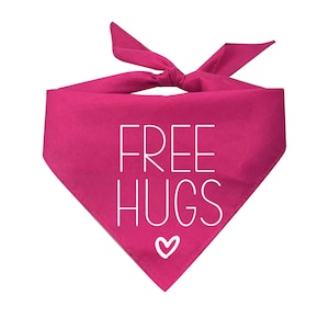 Free Hugs Triangle Dog Bandana