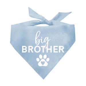 Big Brother Heart Paw Matching Family Dog Bandana (Assorted Colors Available)