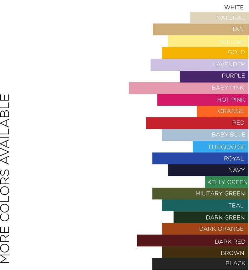 May include: A chart showing 20 different color options for a product. The colors are arranged from lightest to darkest, starting with white and ending with black.