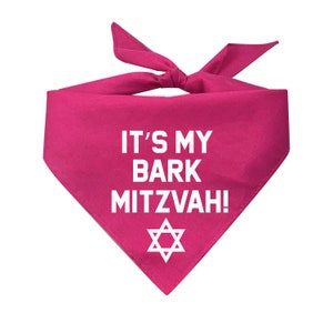 It's My Bark Mitzvah Triangle Dog Bandana image 6