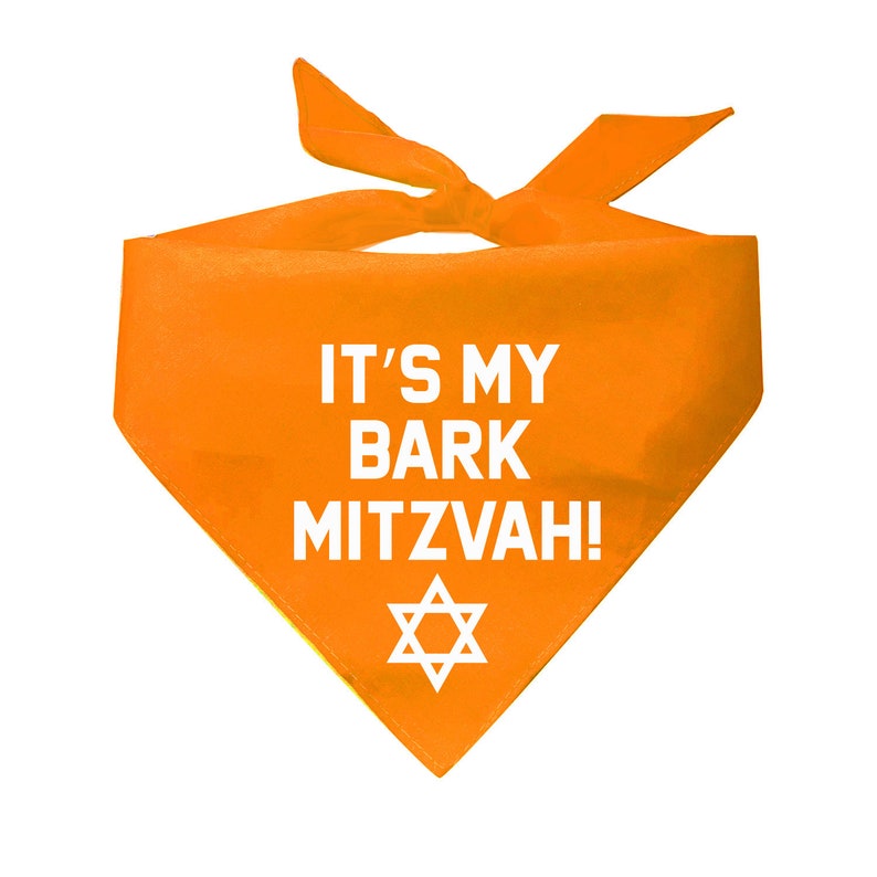 It's My Bark Mitzvah Triangle Dog Bandana image 5