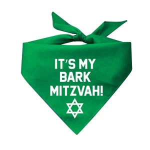 It's My Bark Mitzvah Triangle Dog Bandana image 4