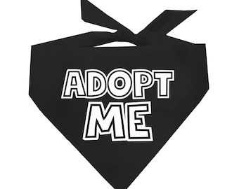 Adopt Me Triangle Dog Bandana (Assorted Colors Available)