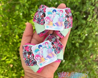 KPop Hair Bow: Soda Pop Boy Band Bow, Kawaii Hair Bow, Cute Handmade Hair Accessory, Huntr-x Hair Clip, Demon Hunter Inspired Character Bow