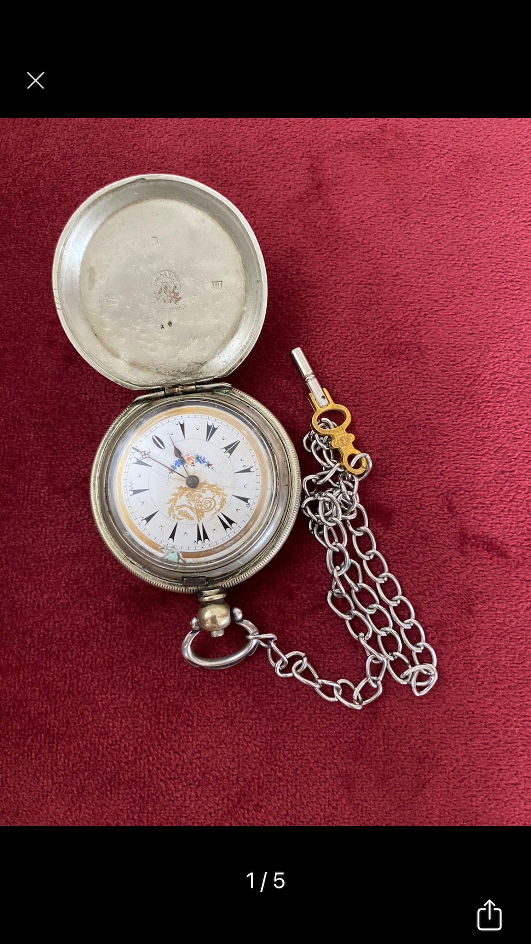Buy Silver Pocket Watch, Antique Winding Pocket Watch, Highly Collectible  Pocket Watch Perfect Gift for Fathers and Grandfathers Ottoman Period  Online