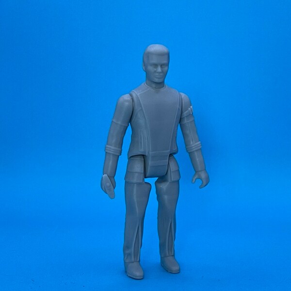 UNPAINTED Captain Kirk (Away Team) Action Figure (Star Trek: The Motion Picture, 1979) - vintage Mego style