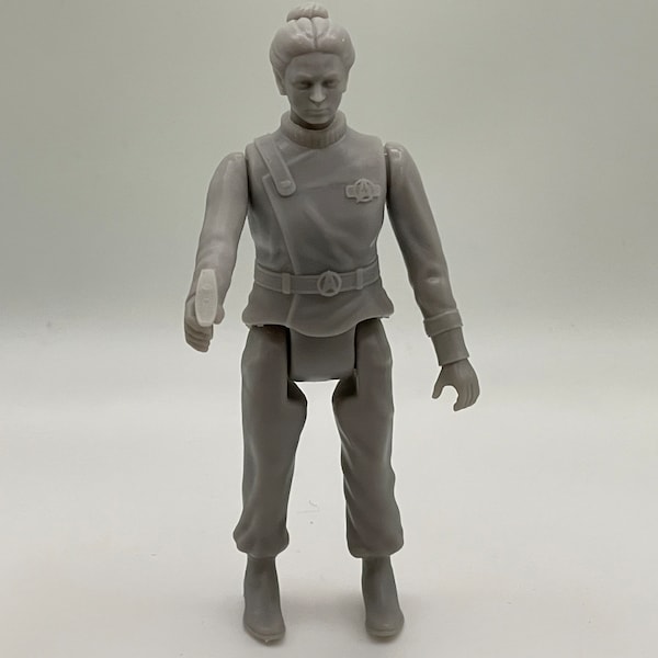 UNPAINTED Lt. Saavik Action Figure (Star Trek: The Wrath of Khan, 1982) - vintage Mego style