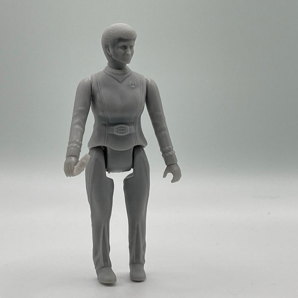 UNPAINTED Lt. Uhura Action Figure (Star Trek: The Motion Picture, 1979) - vintage Mego style