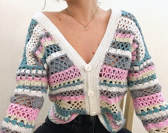 Breezy Boho Cardigan Crochet Pattern