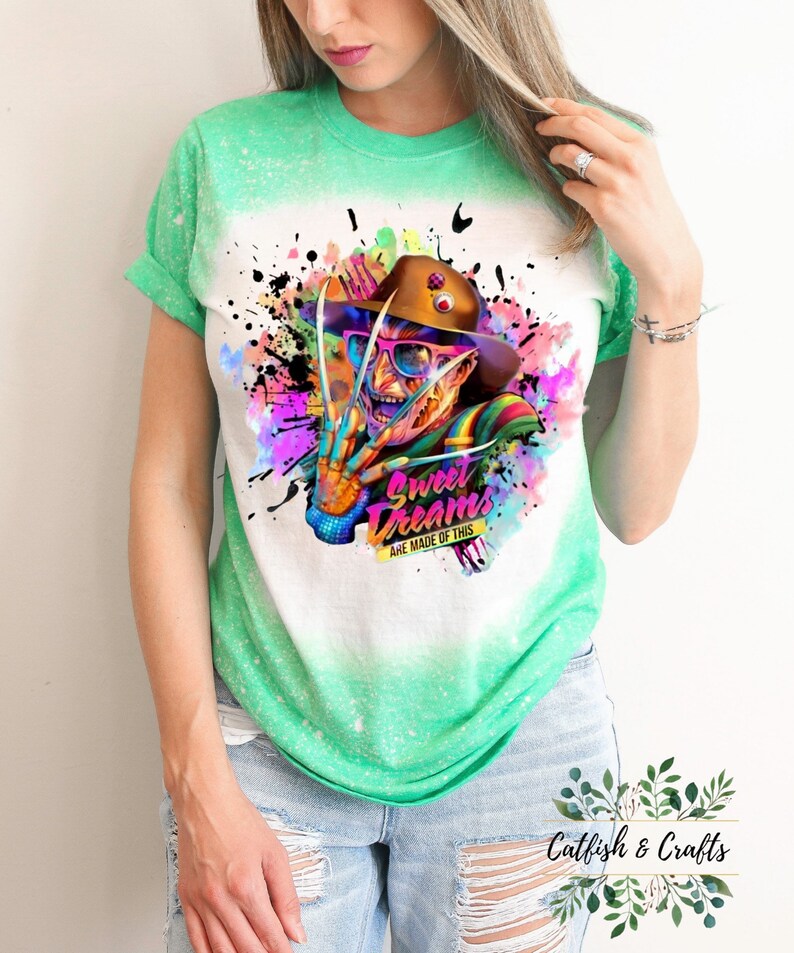 freddy krueger bleached shirt