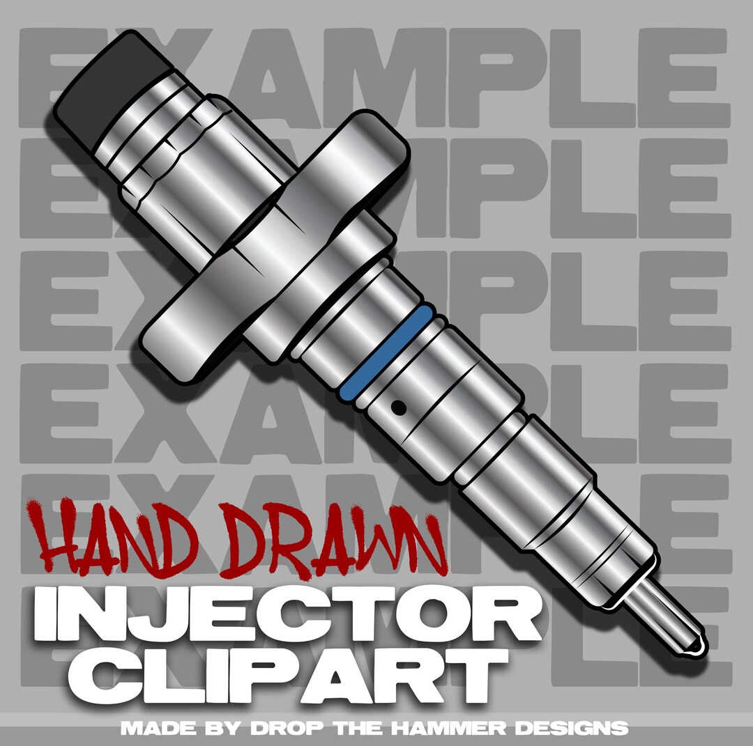 Diesel Truck Injector Digital Download Mechanic PNG Vector SVG Clipart ...