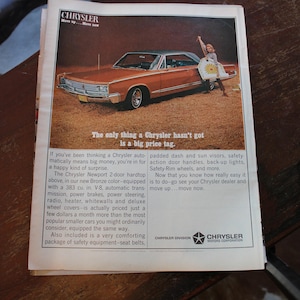 Vintage Chrysler Advertisement | 1980 Chrysler Newport Ad | Life Magazine ad