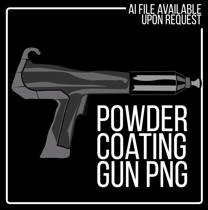 Powder Coating Gun PNG Vector SVG PDF Clipart Illustration Etsy