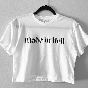 Made in Hell crop top