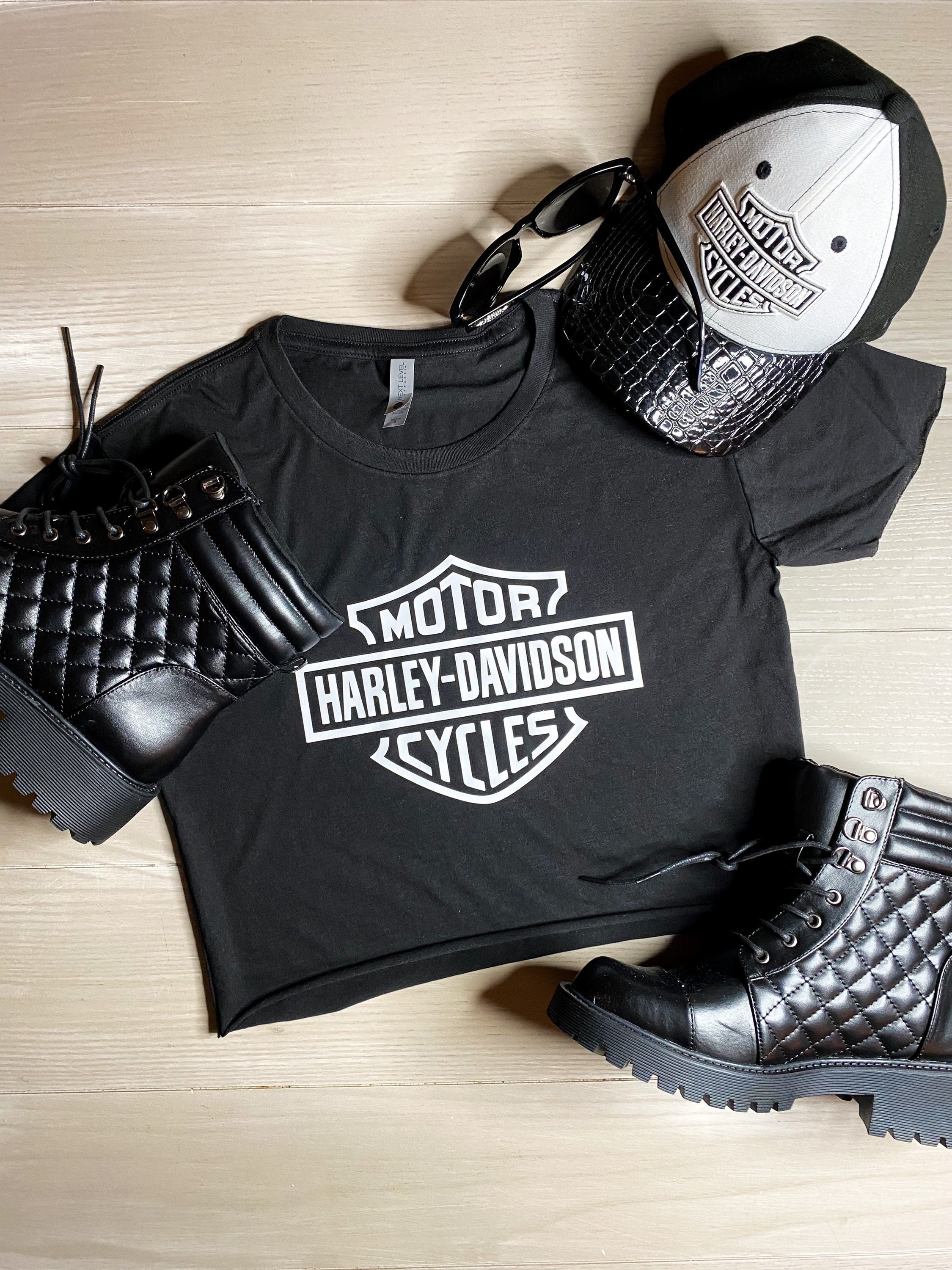 Harley Davidson Crop Etsy