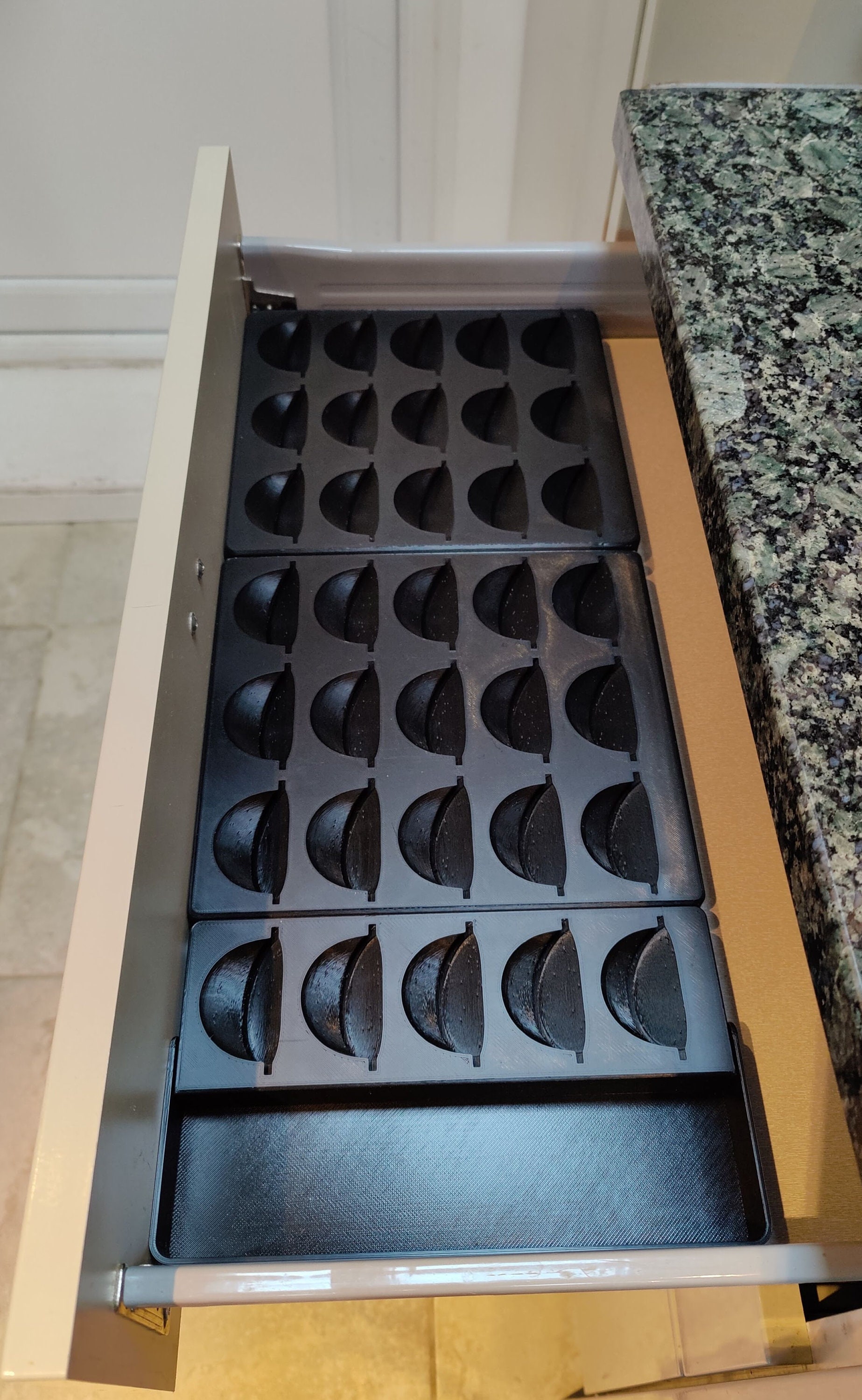 ZCDCP Vertuo - Cápsulas de almacenamiento para cajones, compatible con cápsulas  Vertuo, cajón de vidrio templado y portavasos, (50 cápsulas) :  : Hogar y Cocina