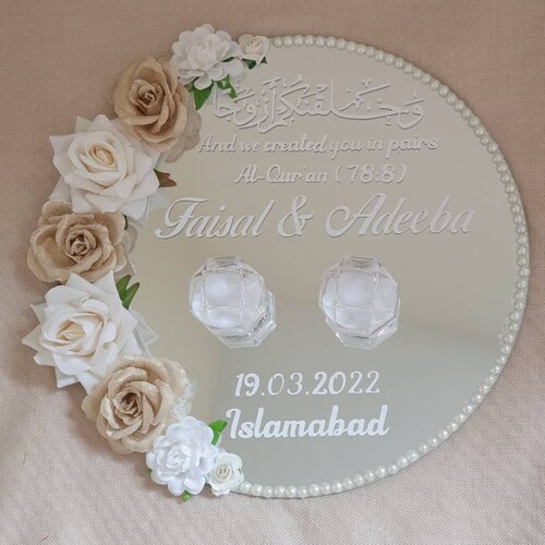 Ring Plate Vinyl Stickers for Weddings Nikkah Engagement. - Etsy UK
