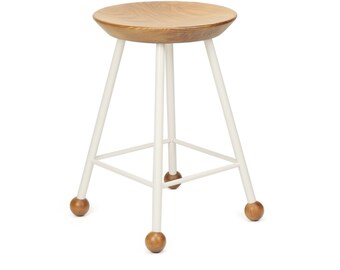 Stool, Backless, Metal, Wooden, Modern, Chair, Industrial, Island, Black, Kitchen, Counter, Round, Set of Stools