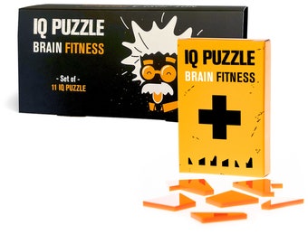 IQ Puzzle Set, Brain Teaser Games for Adults and Kids