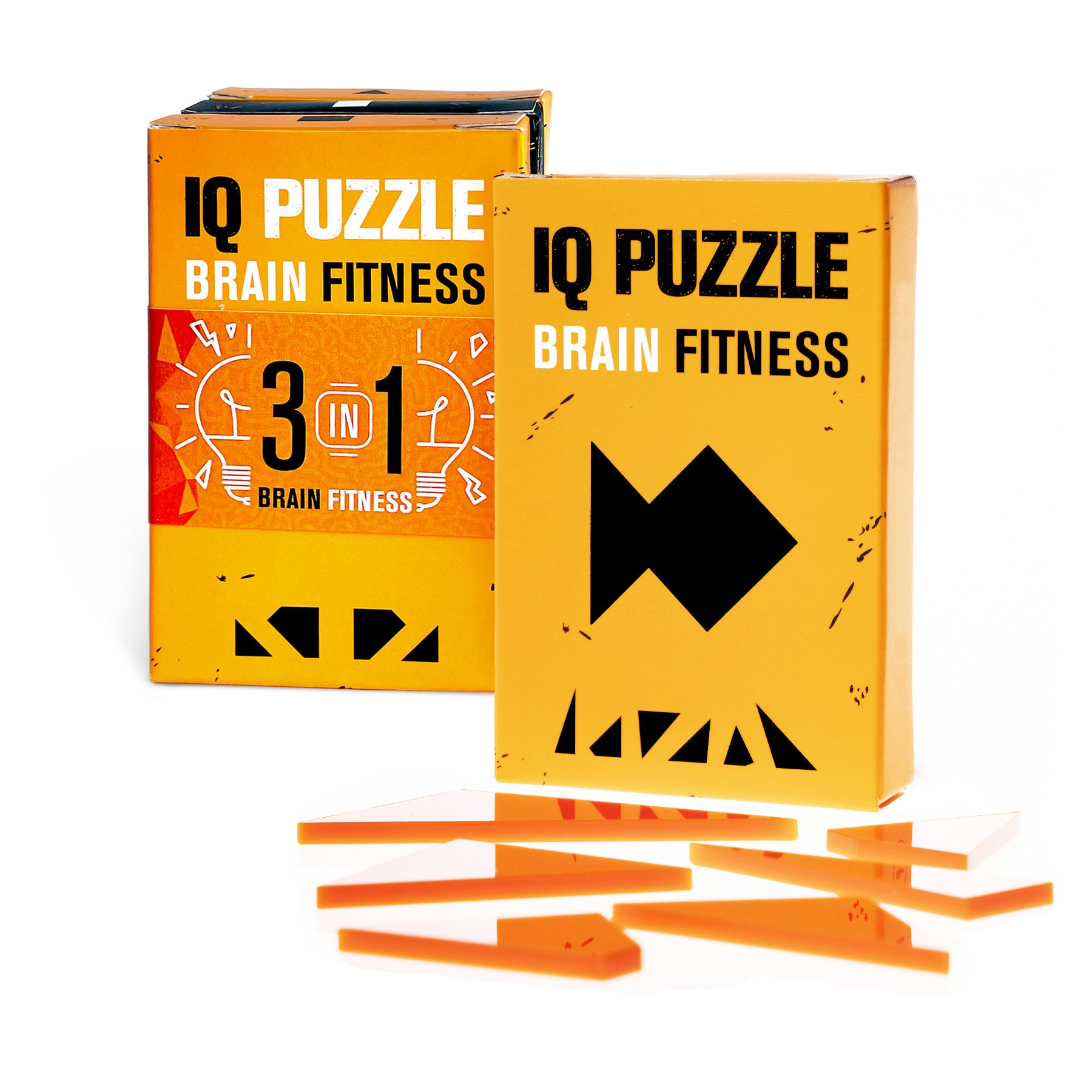 SET OF 3 Geek Toys IQ Puzzle Brain Fitness Games Brain Teaser
