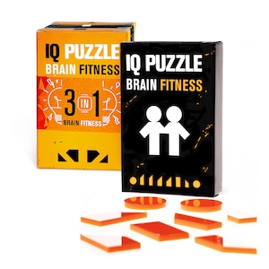 SET OF 3 Geek Toys IQ Puzzle Brain Fitness Games Brain Teaser Puzzles for Adults and Kid Puzzle Mind Puzzles Brain Games