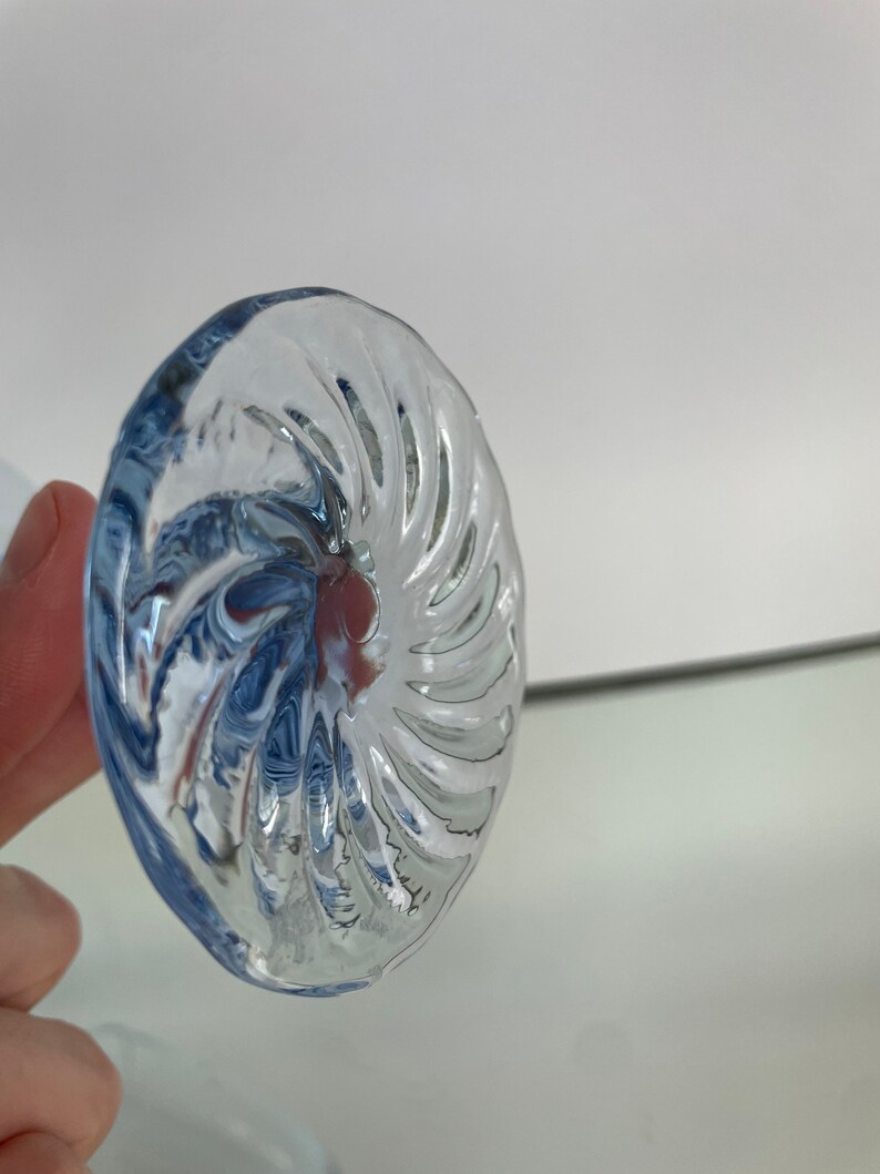 Vintage Libbey Frosty Blue Swirl Stem Wine Glasses RETRO BARWARE Etsy