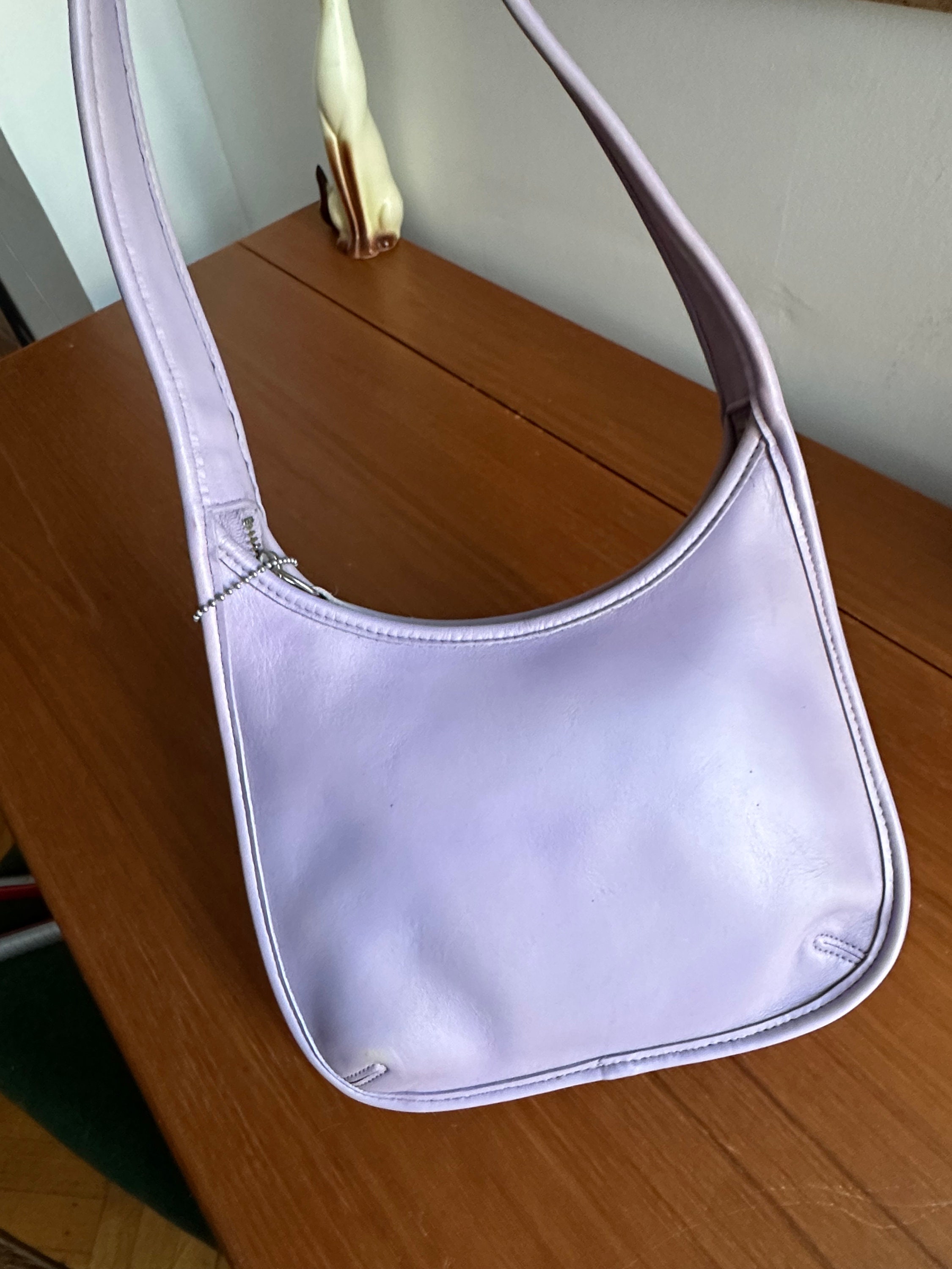 Old Coach Ergo Mini Leather Satchel Shoulder Bag Purple W