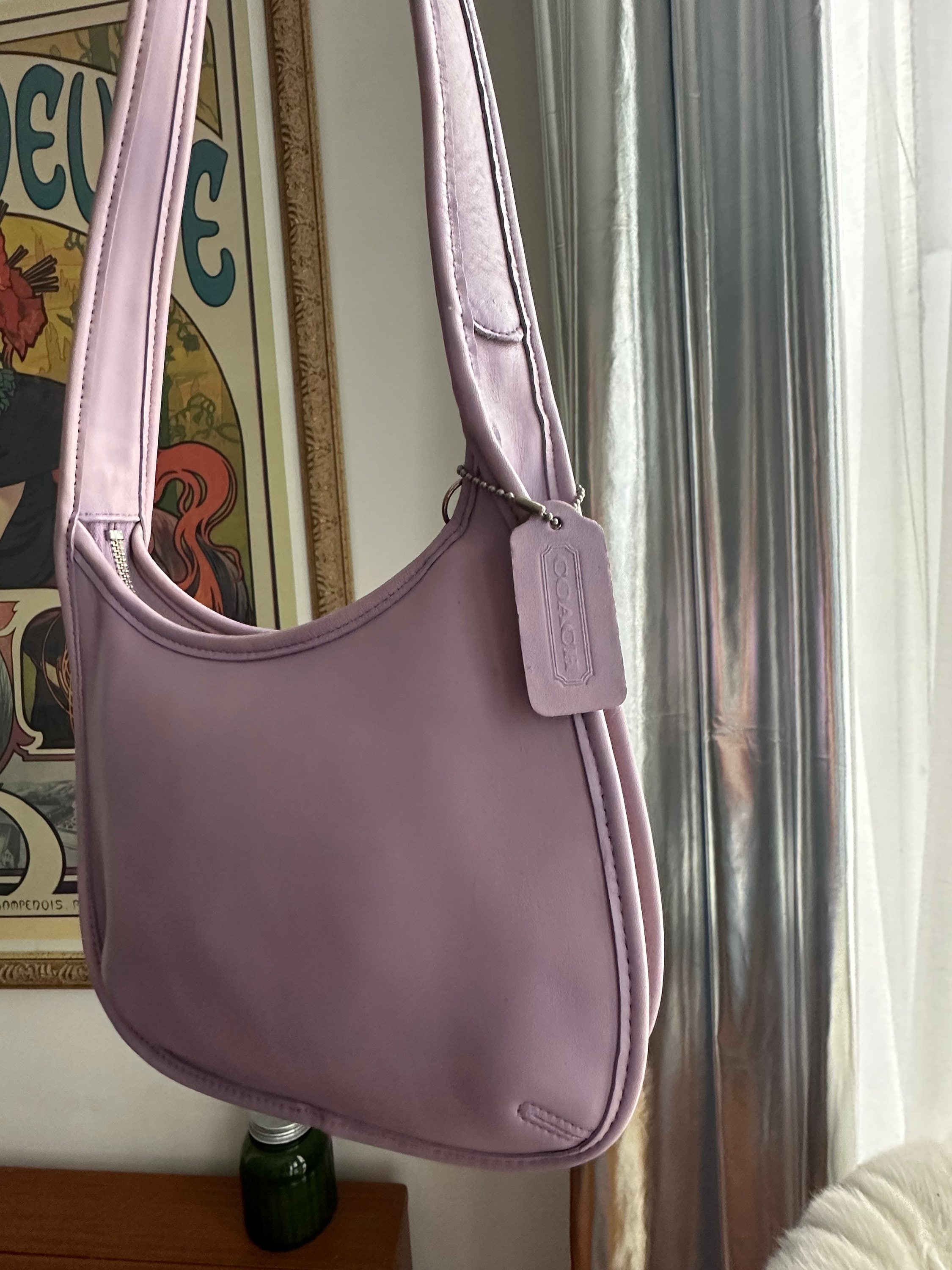 SOLD*** RARE Vintage Coach Lavender/lilac Ergo Shoulder Bag