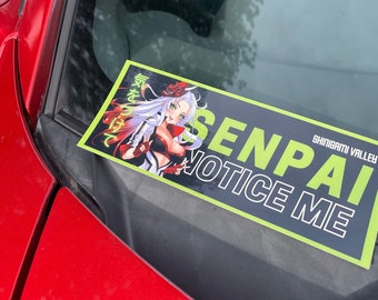 Senpai Let op mij klapsticker (Shinigami Valley)