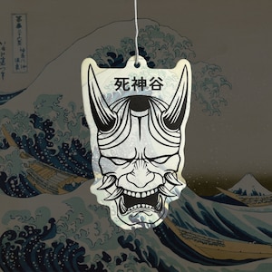 Deodorante per auto con maschera giapponese Hannya (Shinigami Valley)