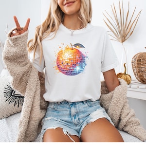 Coquette T-Shirt, Orange Disco Ball Graphic Tee, Fruit Unisex Shirt, Vintage Dance Party T-Shirt, Retro Groovy Top, Fun Summer Tee